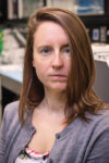 Environmental head shot of Jessica Hoffman (Postdoctoral Fellow, Biology) and Dr. Steven Austad, PhD (Distinguished Professor/Chair, Biology) standing in Volker Lab, 2019.